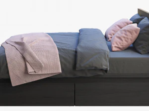ikea malm bed 3 3D Model
