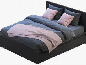 ikea malm bed 3 3D Model