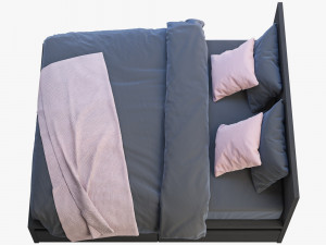 ikea malm bed 3 Model 3D