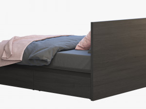 ikea malm bed 3 Model 3D