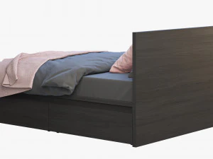 ikea malm bed 3 3D Model