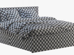 ikea malm bed 3 Model 3D