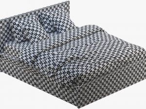 ikea malm bed 3 Model 3D