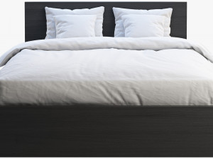 ikea malm bed 3 Model 3D