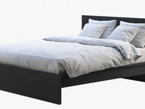 ikea malm bed 3 Model 3D