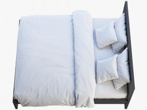 ikea malm bed 3 Model 3D