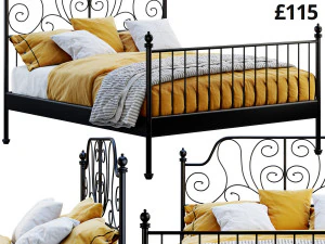 Ikea Leirvik Bett 3D Modell