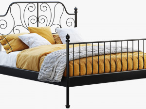 ikea leirvik bed 3D Modell in Schlafzimmer 3DExport