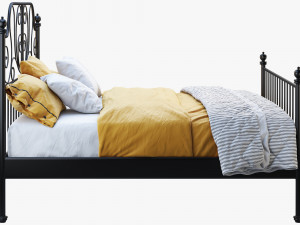 ikea leirvik bed Modelo 3D