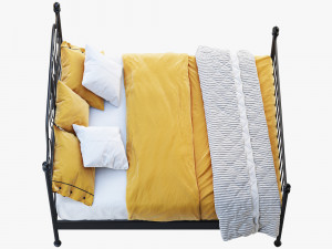 ikea leirvik bed Modelo 3D