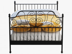 ikea leirvik bed Modelo 3D
