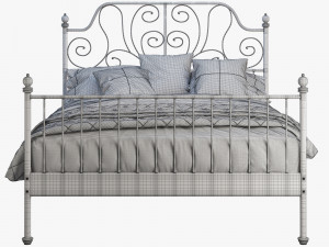 ikea leirvik bed Modelo 3D