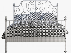 ikea leirvik bed Modelo 3D