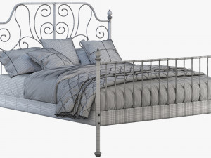 ikea leirvik bed Modelo 3D