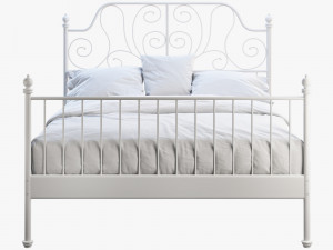 ikea leirvik bed Modelo 3D
