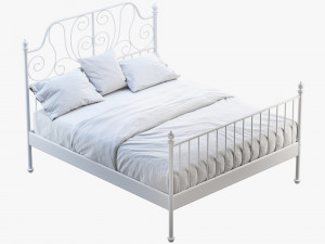 ikea leirvik bed Modelo 3D