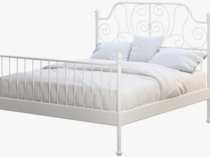 ikea leirvik bed Modelo 3D