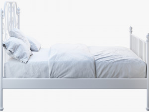 ikea leirvik bed Modelo 3D