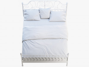 ikea leirvik bed Modelo 3D