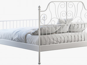 ikea leirvik bed Modelo 3D