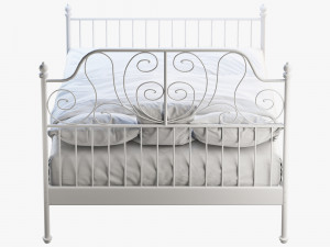 ikea leirvik bed Modelo 3D