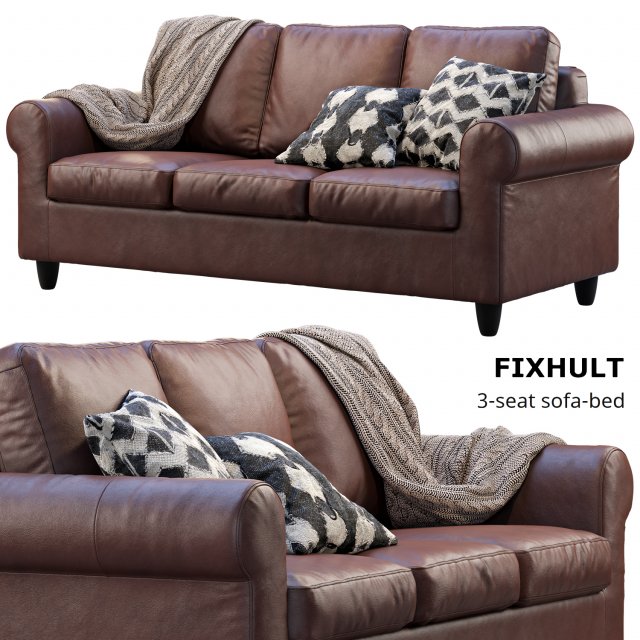 ikea fixhult sofa 3D Model .c4d .max .obj .3ds .fbx .stl .blend 