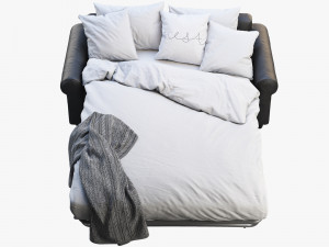 ikea fixhult sofa-bed Modello 3D