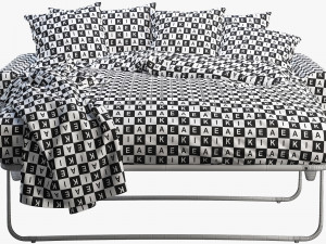 ikea fixhult sofa-bed Modello 3D