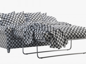 ikea fixhult sofa-bed Modello 3D