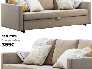 ikea friheten sofa 3D मॉडल