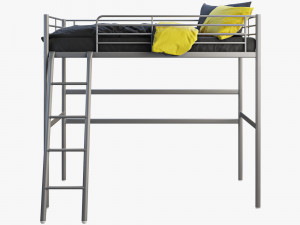 ikea svarta loft bed 3D मॉडल