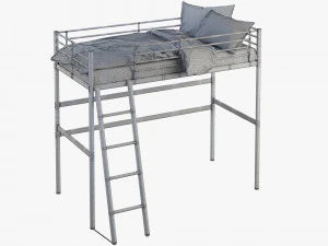 ikea svarta loft bed 3D Model