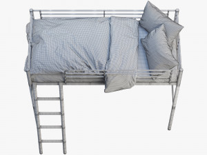 ikea svarta loft bed 3D मॉडल