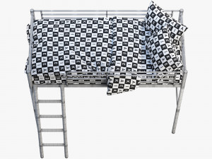 ikea svarta loft bed 3D मॉडल