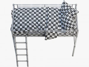 ikea svarta loft bed 3D Model