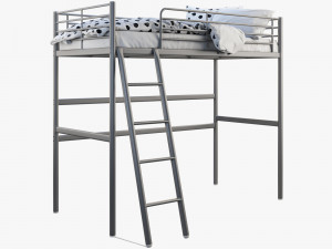 ikea svarta loft bed 3D मॉडल