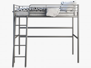 ikea svarta loft bed 3D मॉडल