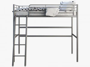 ikea svarta loft bed 3D Model