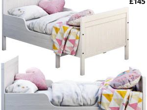 आइकिया संडविक 3 बिस्तर 3D मॉडल