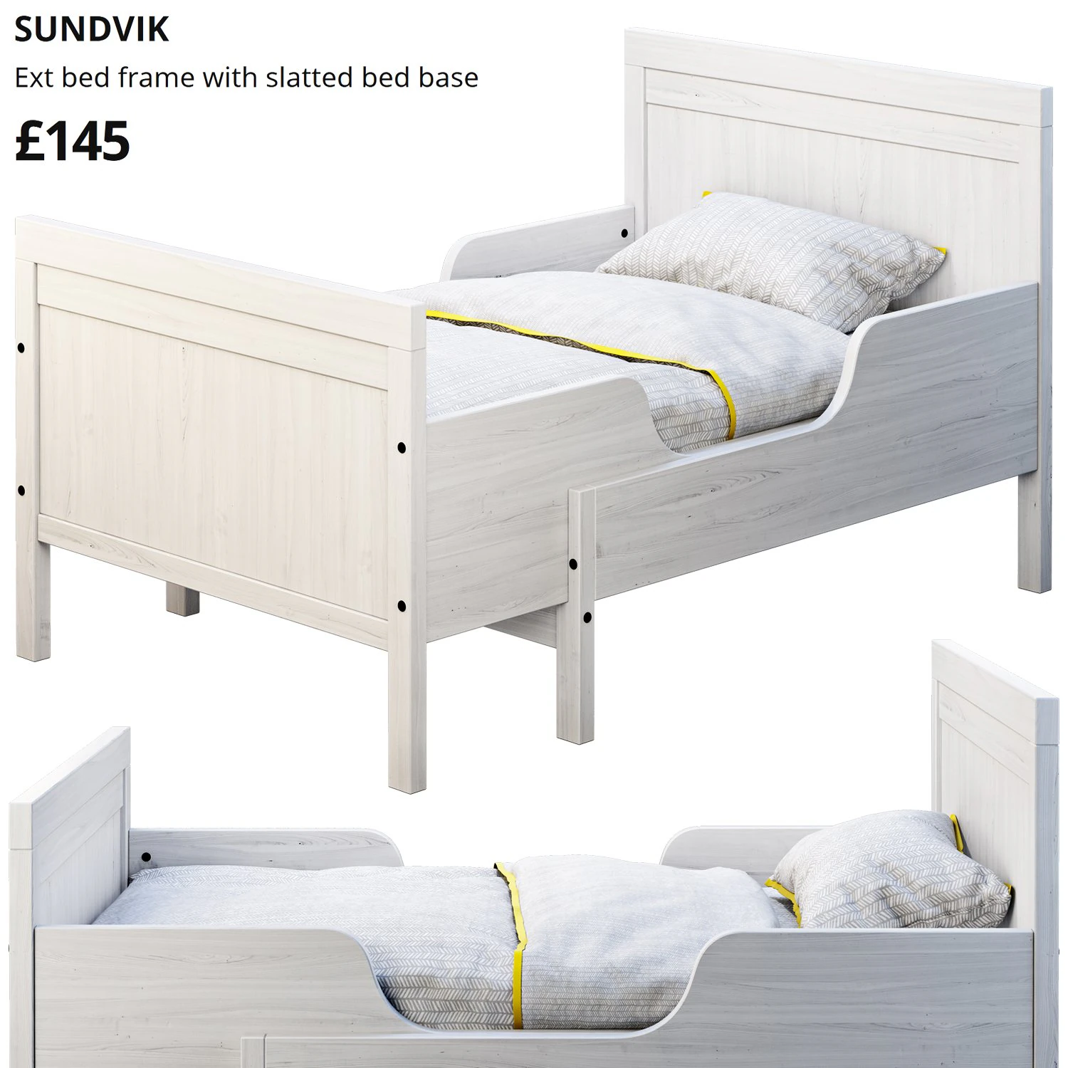 ikea sundvik 4 bed 3D Model .c4d .max .obj .3ds .fbx .stl .blend 