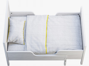 ikea sundvik 4 bed 3D Модель