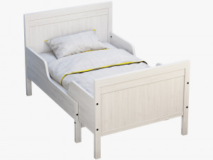 ikea sundvik 4 bed 3D Модель