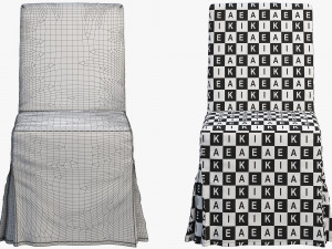 ikea henriksdal chair 3Dモデル