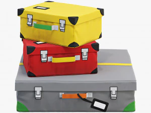ikea flyttbar box set 3D Model