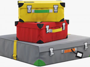 ikea flyttbar box set 3D Model