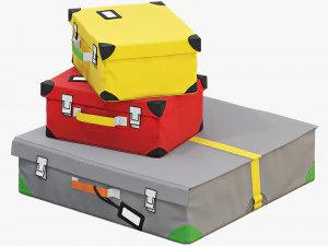 ikea flyttbar box set 3D Model