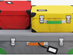 ikea flyttbar box set Model 3D
