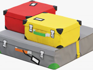 ikea flyttbar box set 3D Model