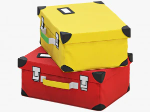 ikea flyttbar box set 3D Model