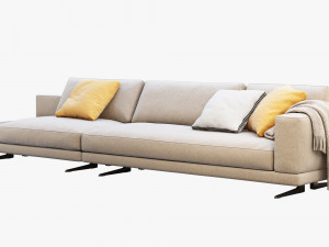 poliform mondrian modular sofa Modello 3D